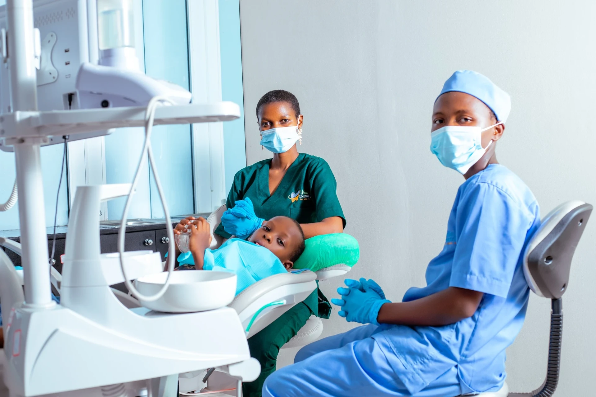 Urban Dental Clinic clinicians caring for a young patient
