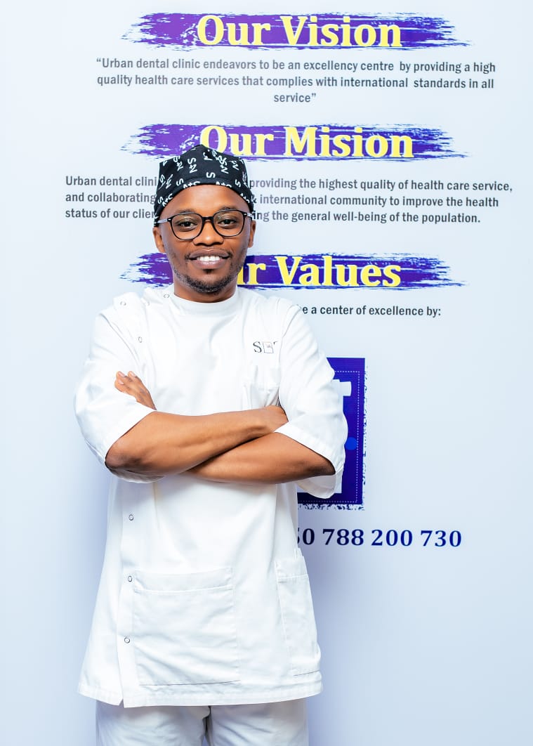 Eric Habineza, Dental Surgery Candidate, Registered Dental Therapist with Honors at Urban Dental Clinic